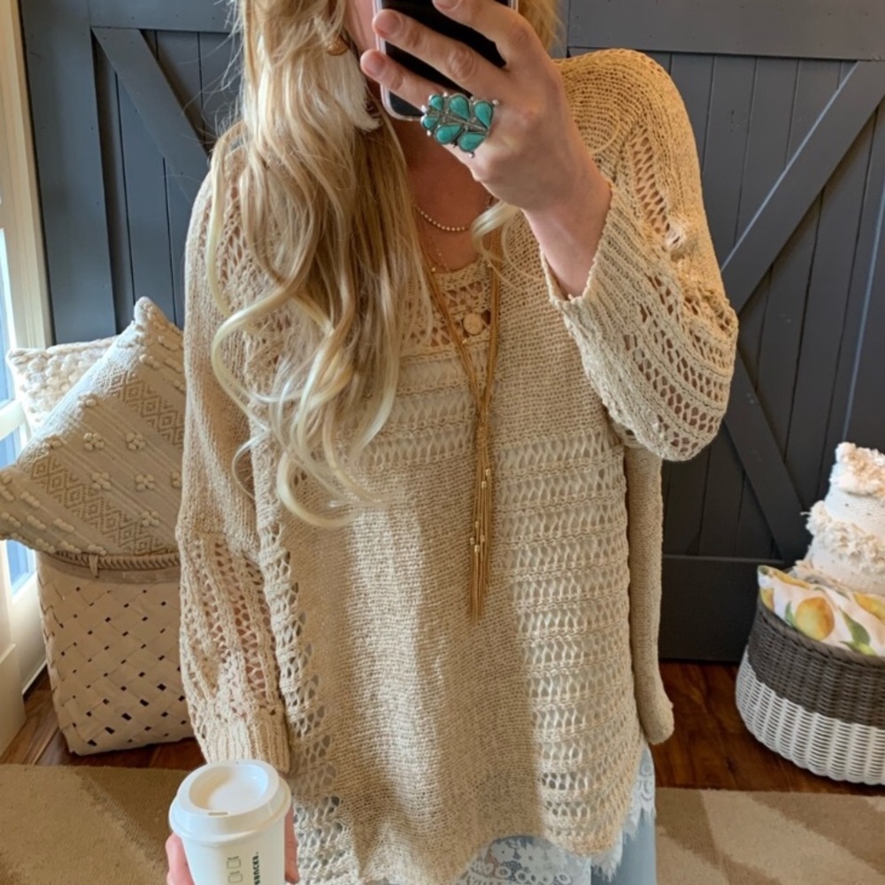 Fisherman’s Knit Boho Sweater 😍